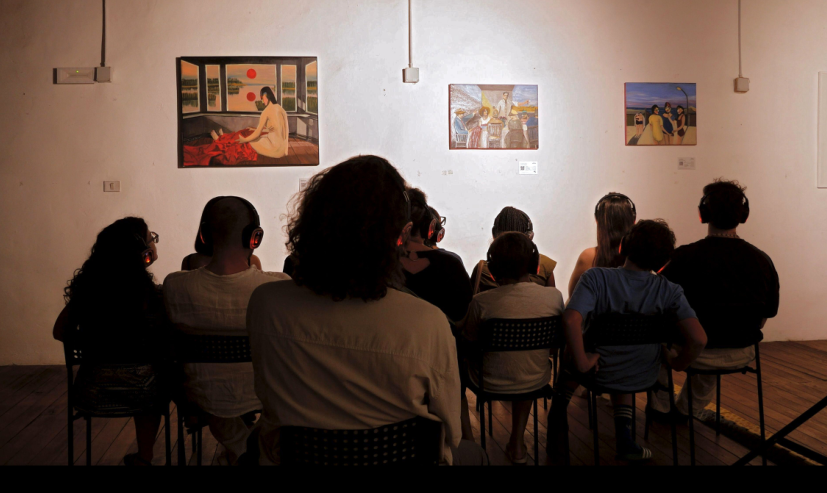 Gruppo di visitatori